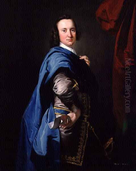 Sir John Abdy Bt Oil Painting by Thomas Hudson