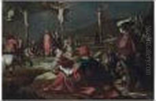 Calvary Oil Painting by Abraham Bloemaert