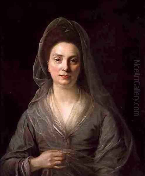 Mrs Benjamin Cole Oil Painting by Nathaniel Hone