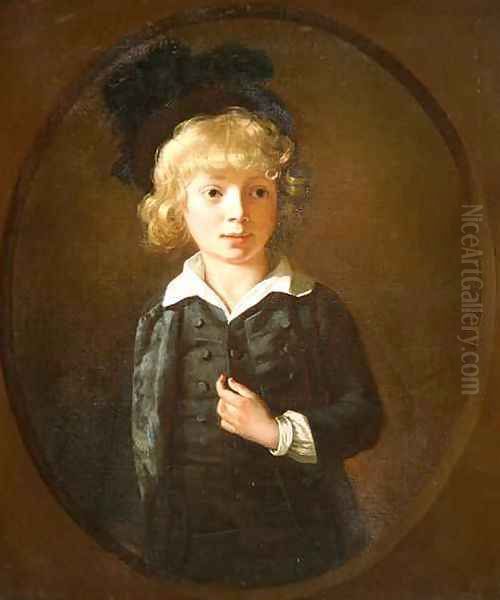 Portrait of a Boy Oil Painting by Nathaniel Hone