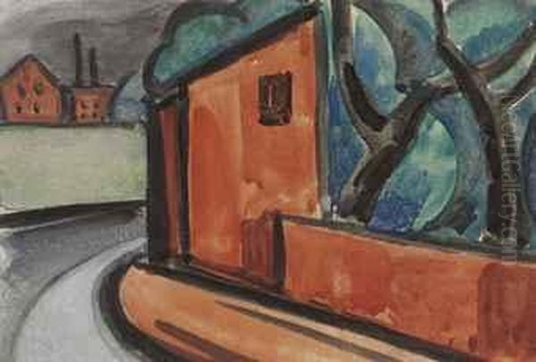 Untitled Oil Painting by Oscar Bluemner