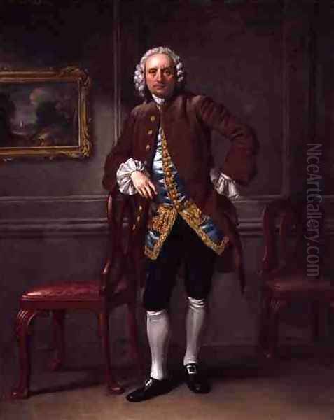 George Dance the Elder 1695-1768 Oil Painting by Francis Hayman