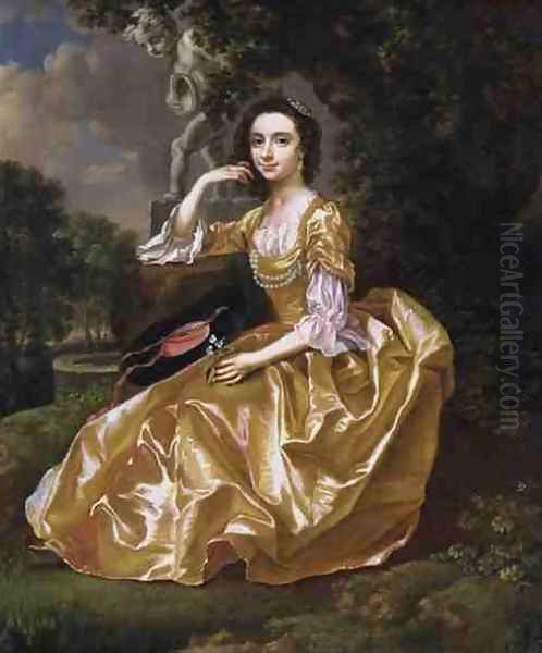 Mrs Mary Chauncey Oil Painting by Francis Hayman