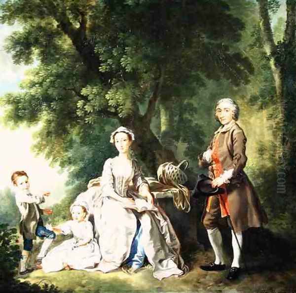 The Grant Family Oil Painting by Francis Hayman