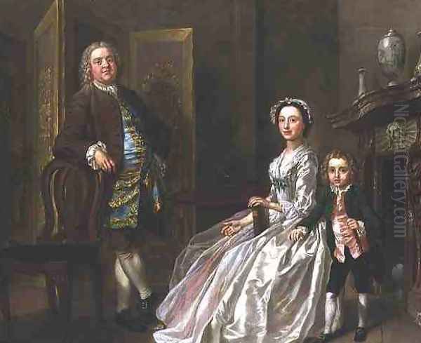 The Bedford Family also known as the Walpole Family Oil Painting by Francis Hayman