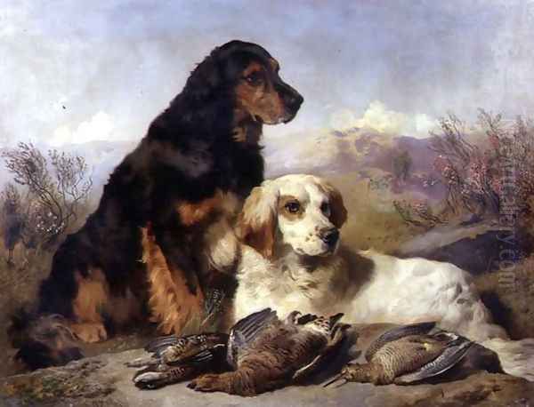 Highland Sport Oil Painting by George W. Horlor