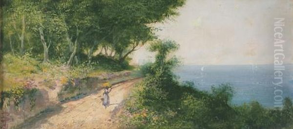 Passeggiata Sul Promontorio Oil Painting by Giacinto Bo