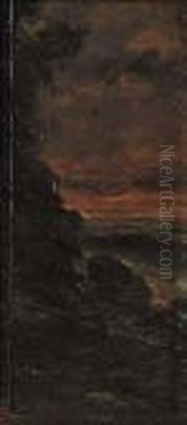 Notturno Oil Painting by Giacinto Bo