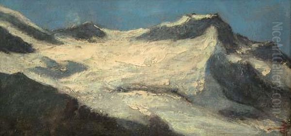 Neve Sui Monti Oil Painting by Giacinto Bo