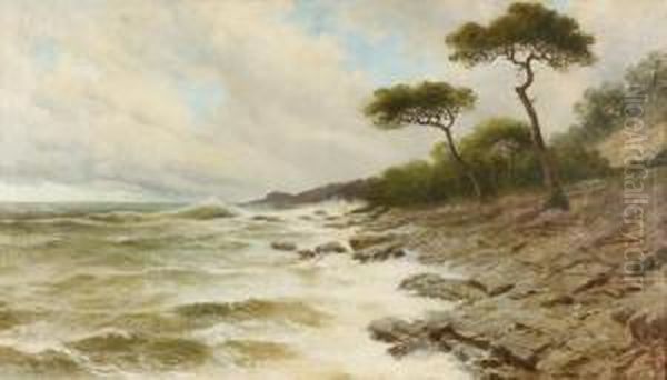 Ligurische Kuste. Oil Painting by Giacinto Bo