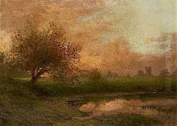 Paesaggio Oil Painting by Giacinto Bo