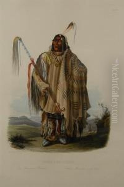 Pehriska-ruhpa Oil Painting by Karl Bodmer