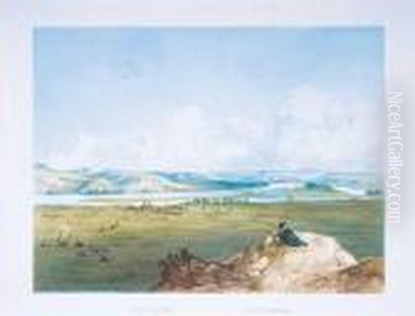 Fort Pierre On The Missouri Oil Painting by Karl Bodmer