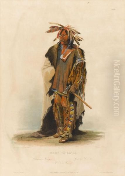 Wahk-ta-ge-li, A Sioux Warrior Oil Painting by Karl Bodmer