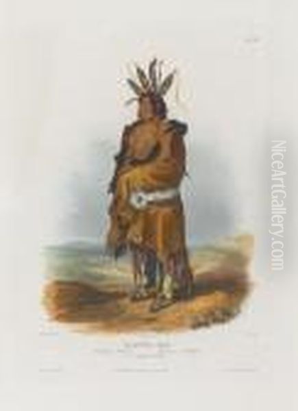 Pachtuwa - Chta, An Arrikkara Warrior Oil Painting by Karl Bodmer