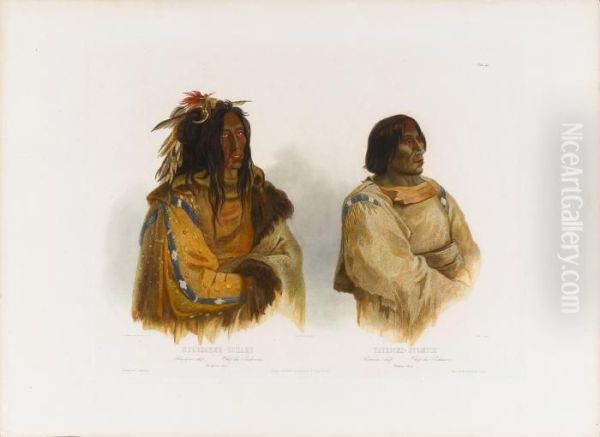 Mehkskeme-sukahs Oil Painting by Karl Bodmer