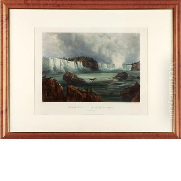 Niagara Falls Oil Painting by Karl Bodmer