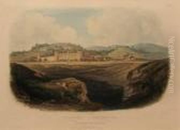 Western Penitentiary, Near Pittsburgh. Oil Painting by Karl Bodmer