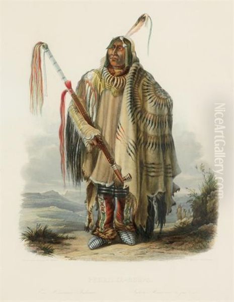 Pehriska-ruhpa Oil Painting by Karl Bodmer