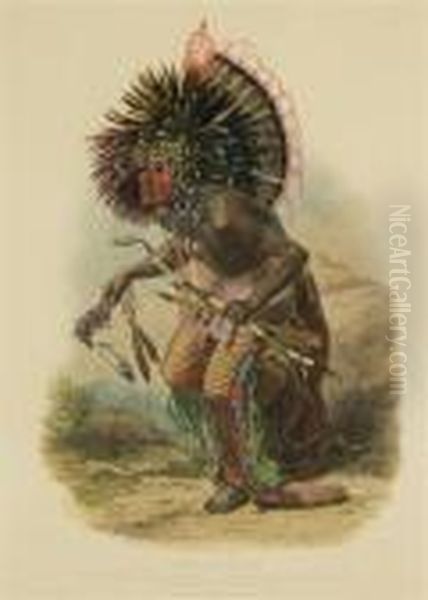 Pehriska-ruhpa Oil Painting by Karl Bodmer