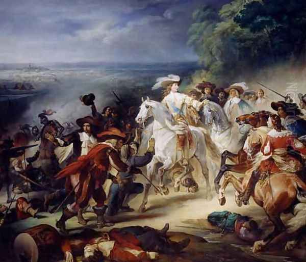 Battle of Rocroy Oil Painting by Francois - Joseph Heim