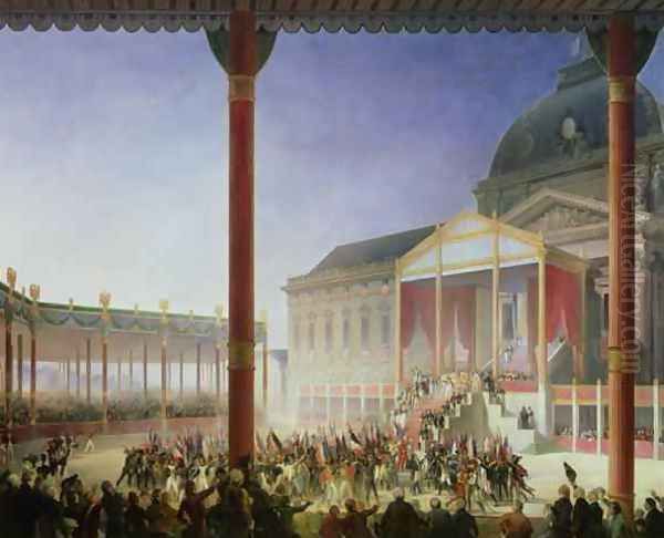 Assembly of the Champ de Mai Oil Painting by Francois - Joseph Heim