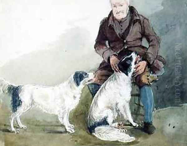 Major Gilpin and his dogs Oil Painting by John Harden