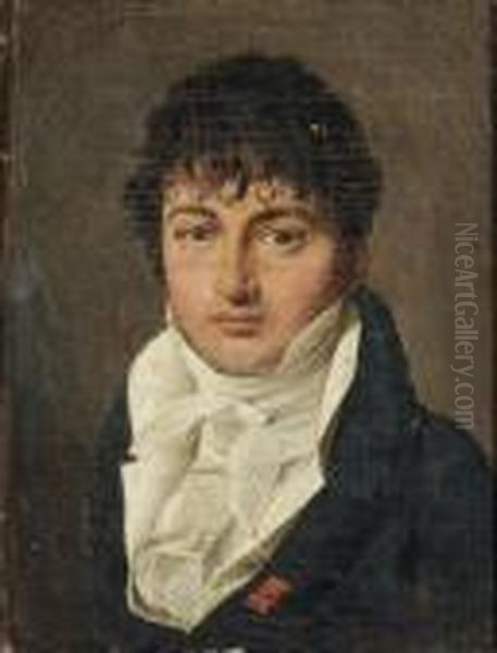 Portrait De Jeune Homme Oil Painting by Louis Leopold Boilly