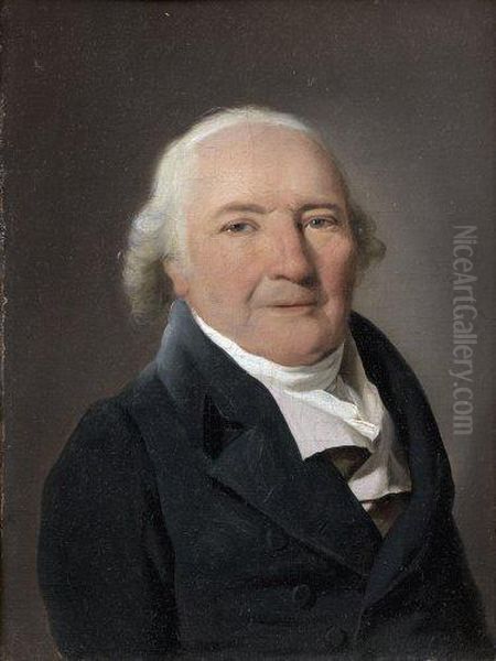 Portrait Du Comte Antoine-marie De Cluzel (1738-1833) Oil Painting by Louis Leopold Boilly