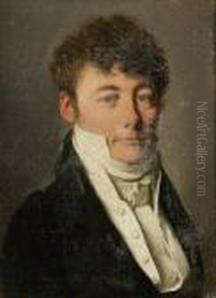 Portrait Presume Du Marquis De Rilly Oil Painting by Louis Leopold Boilly