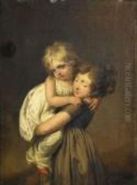 Les Deux Soeurs Oil Painting by Louis Leopold Boilly