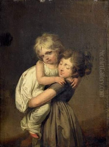 Les Deux S?urs Oil Painting by Louis Leopold Boilly