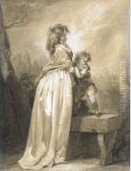 La Peur Enfantine Oil Painting by Louis Leopold Boilly