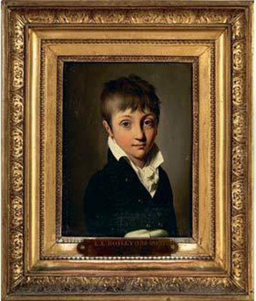 Portrait D'hector Napoleon Soult, Marquis De Dalmatie, Vers L'age De Dix Ans Oil Painting by Louis Leopold Boilly