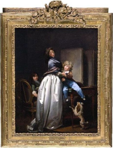 La Jeune Mere Oil Painting by Louis Leopold Boilly