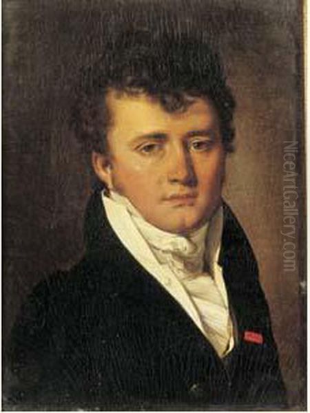 Portrait De Jeune Homme Decore De La Legion D'honneur Oil Painting by Louis Leopold Boilly