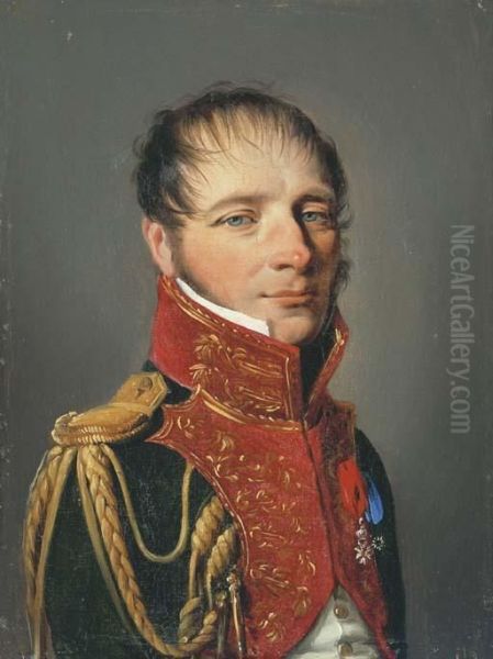 Portrait D'un Militaire Oil Painting by Louis Leopold Boilly