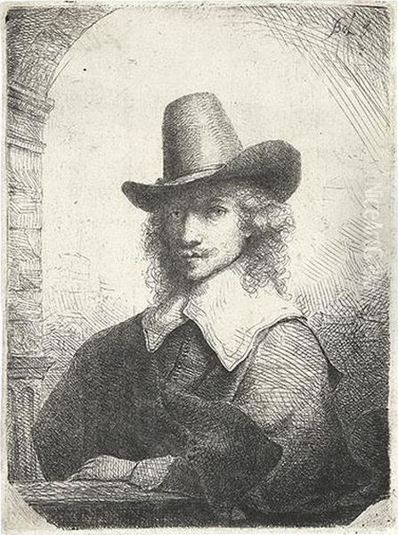 Portrait Of A Man With A High Hat. Oil Painting by Ferdinand Bol