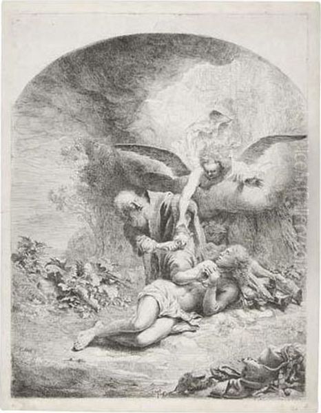 Abraham's Sacrifice Oil Painting by Ferdinand Bol