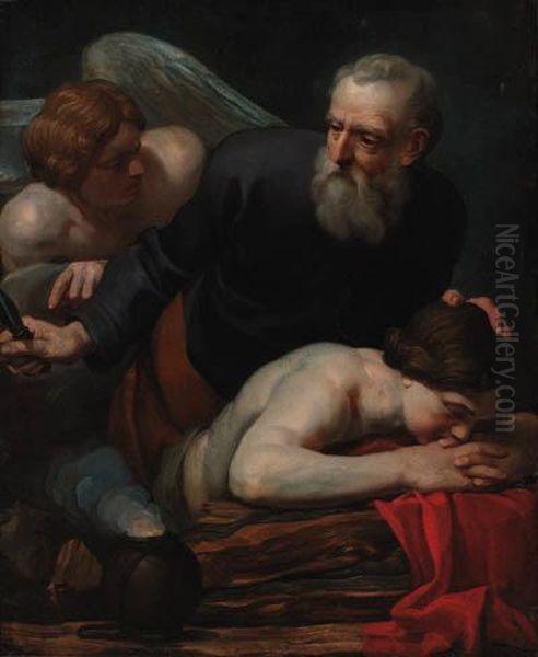 The Sacrifice Of Isaac Oil Painting by Ferdinand Bol