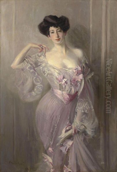 Portrait Of Ena Wertheimer Oil Painting by Giovanni Boldini