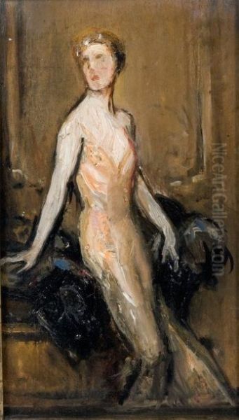 L'elegante Oil Painting by Giovanni Boldini