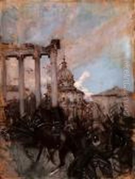 Il Foro A Roma Oil Painting by Giovanni Boldini