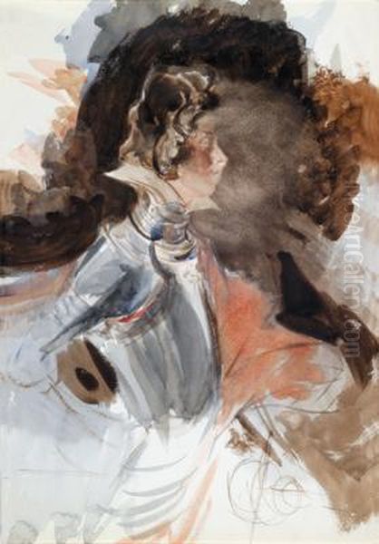 Un Guerriero In Armatura Oil Painting by Giovanni Boldini