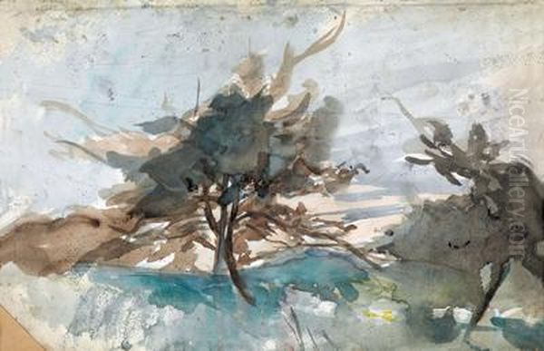 Studio Di Albero Oil Painting by Giovanni Boldini