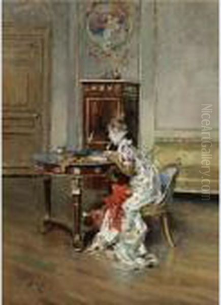 The Letter Oil Painting by Giovanni Boldini