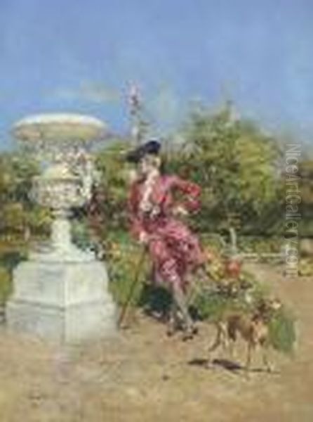 Il Marchesino A Versailles Oil Painting by Giovanni Boldini