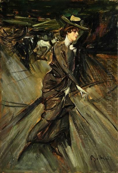 La Passeggiata Oil Painting by Giovanni Boldini