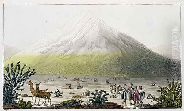 Mount Chimborazo Ecuador Oil Painting by Humboldt, Friedrich Alexander, Baron von