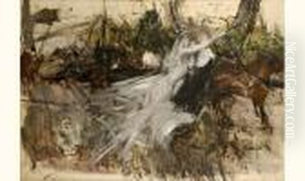 Songe D'une Nuit D'ete Oil Painting by Giovanni Boldini